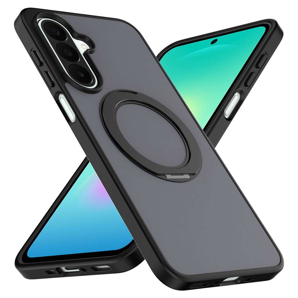 For Samsung Galaxy A25 5G (Global) (161mm) Case with Rotating Magnetic Kickstand PC + TPU Skin-Touch Phone Cover