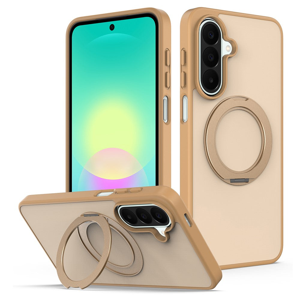 For Samsung Galaxy A25 5G (Global) (161mm) Case with Rotating Magnetic Kickstand PC + TPU Skin-Touch Phone Cover