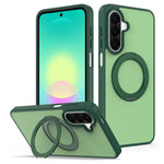 Til Samsung Galaxy A35 5G / Galaxy A55 5G cover med roterende magnetisk kickstand PC + TPU Skin-Touch telefoncover