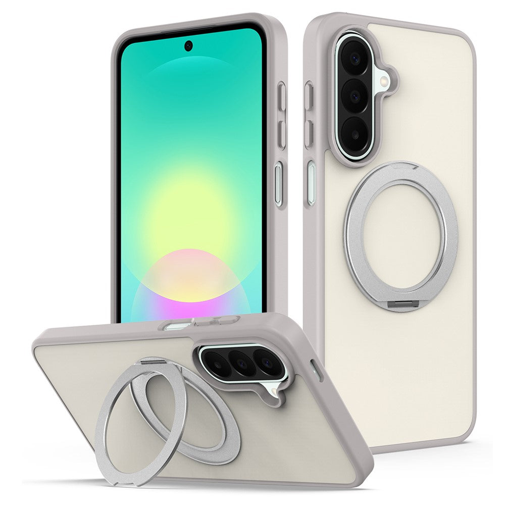 Til Samsung Galaxy A35 5G / Galaxy A55 5G cover med roterende magnetisk kickstand PC + TPU Skin-Touch telefoncover