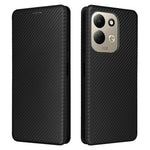 For Xiaomi Redmi 17 5G  /  Redmi 17 4G Case Carbon Fiber Texture Drop-Proof PU Leather Phone Cover