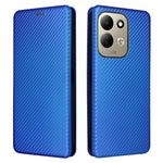 For Xiaomi Redmi 17 5G  /  Redmi 17 4G Case Carbon Fiber Texture Drop-Proof PU Leather Phone Cover