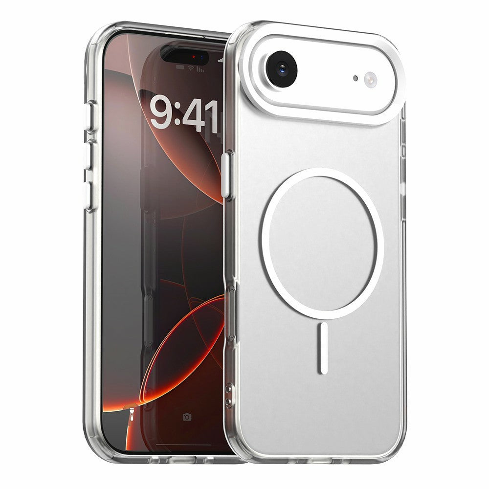 For iPhone Air Magnetic Case PC + TPU + PET Air Cushion Shockproof Phone Cover