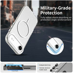 For iPhone Air Magnetic Case PC + TPU + PET Air Cushion Shockproof Phone Cover