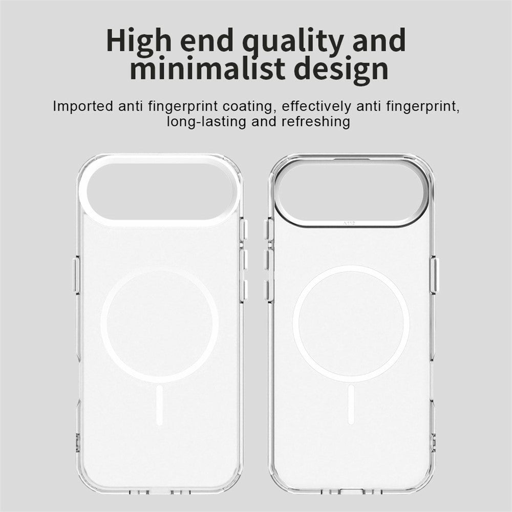 For iPhone Air Magnetic Case PC + TPU + PET Air Cushion Shockproof Phone Cover