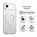 For iPhone Air Magnetic Case PC + TPU + PET Air Cushion Shockproof Phone Cover