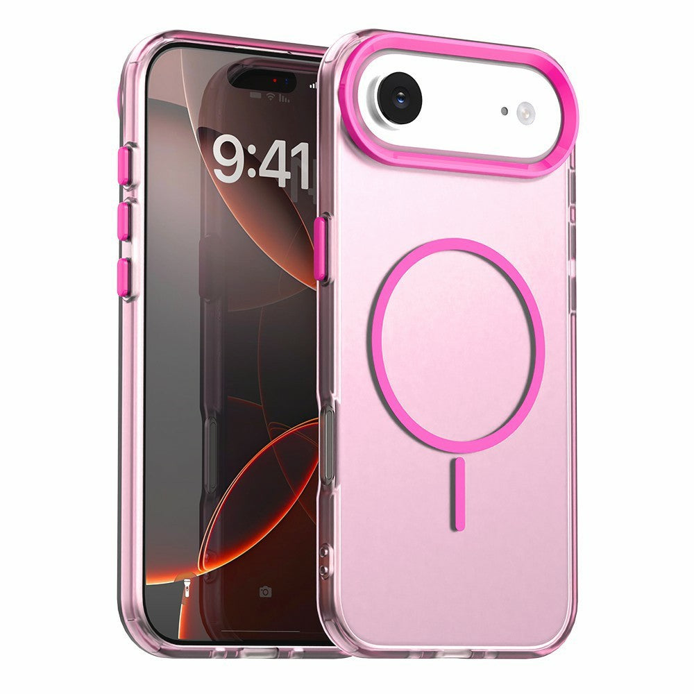 For iPhone Air Magnetic Case PC + TPU + PET Air Cushion Shockproof Phone Cover