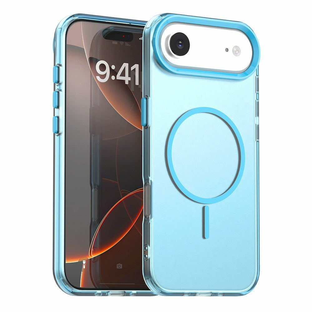 For iPhone Air Magnetic Case PC + TPU + PET Air Cushion Shockproof Phone Cover