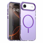 For iPhone Air Magnetic Case PC + TPU + PET Air Cushion Shockproof Phone Cover