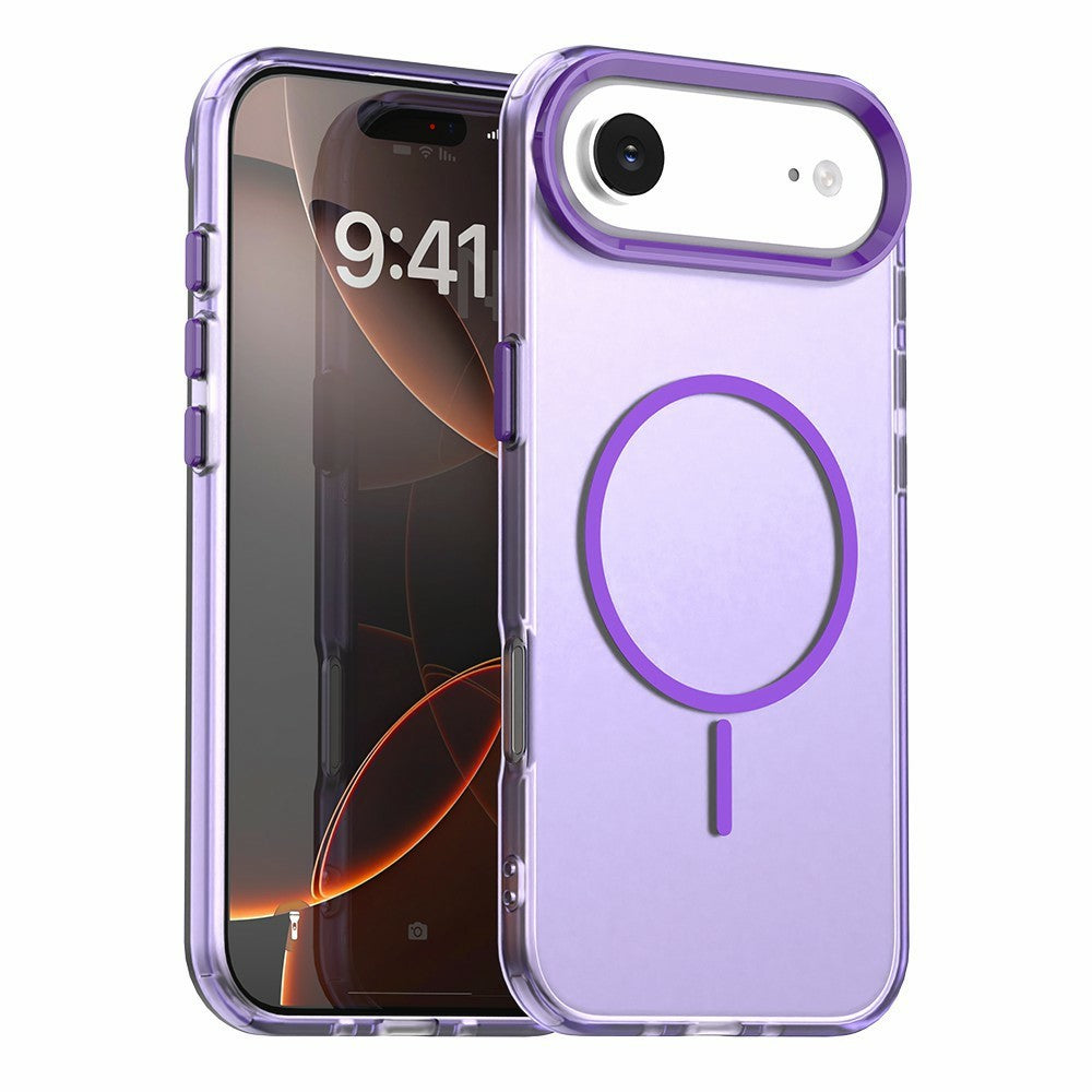 For iPhone Air Magnetic Case PC + TPU + PET Air Cushion Shockproof Phone Cover