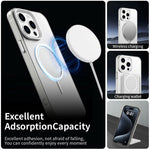 Til iPhone 15 Pro Max Magnetisk Cover PC + TPU + PET Air Cushion Stødsikkert Telefoncover