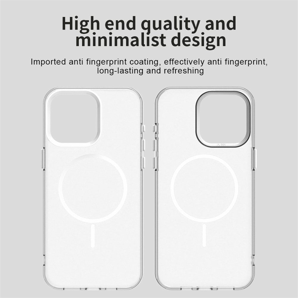 Til iPhone 15 Pro Max Magnetisk Cover PC + TPU + PET Air Cushion Stødsikkert Telefoncover