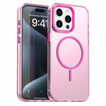 Til iPhone 15 Pro Max Magnetisk Cover PC + TPU + PET Air Cushion Stødsikkert Telefoncover