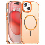 For iPhone 15 Magnetic Case PC + TPU + PET Air Cushion Shockproof Phone Cover