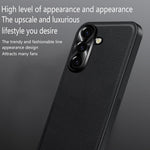 Til Samsung Galaxy S26 FE Cover PU + TPU + PC Telefonbagcover med Metalkameraramme