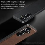 Til Samsung Galaxy S26 FE Cover PU + TPU + PC Telefonbagcover med Metalkameraramme