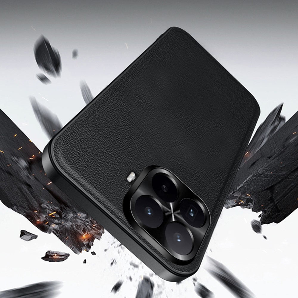 Xiaomi 17T Pro-skal PU + TPU + PC-mobilbakstycke med metalllinsram