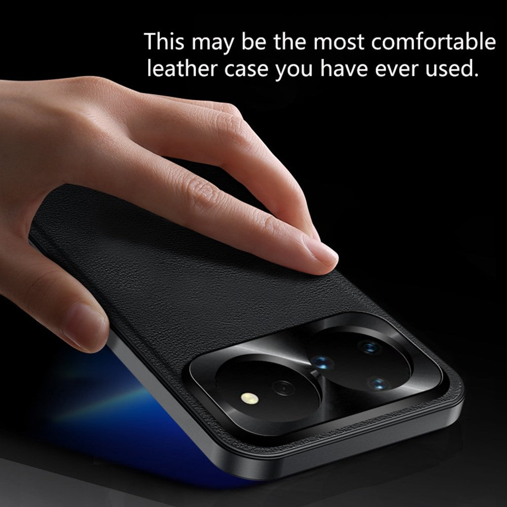 For Huawei nova 16 Pro 5G Case PU + TPU + PC Phone Back Cover with Metal Lens Frame