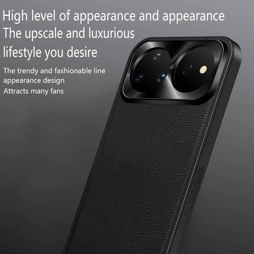 For Huawei nova 16 Pro 5G Case PU + TPU + PC Phone Back Cover with Metal Lens Frame