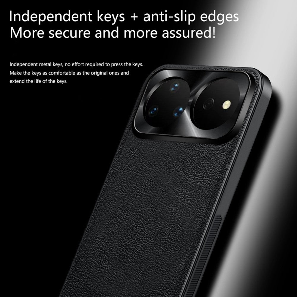 For Huawei nova 16 Pro 5G Case PU + TPU + PC Phone Back Cover with Metal Lens Frame