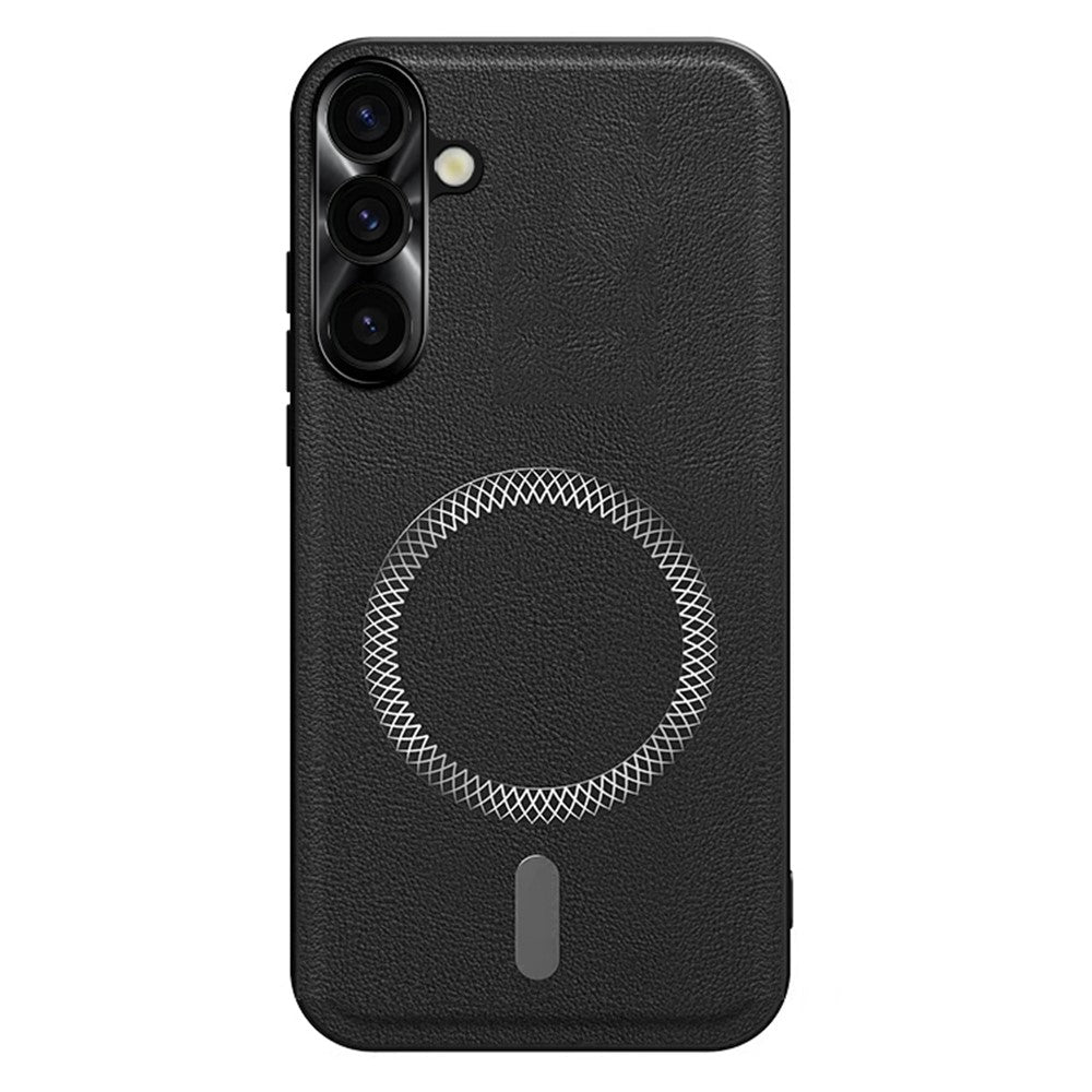 For Samsung Galaxy S26 FE Case PU TPU PC Phone Back Cover with Metal Lens Frame
