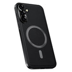 For Samsung Galaxy S26 FE Case PU TPU PC Phone Back Cover with Metal Lens Frame