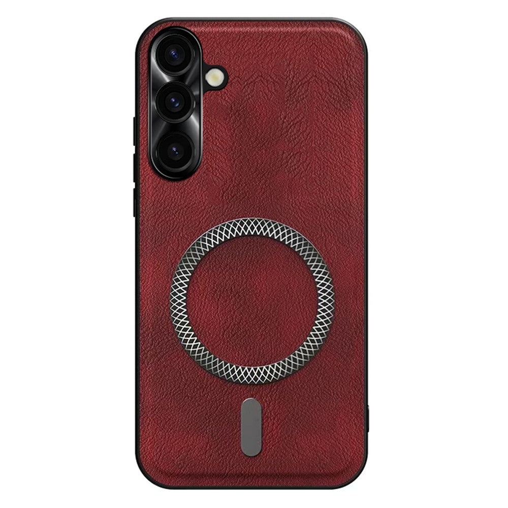 For Samsung Galaxy S26 FE Case PU TPU PC Phone Back Cover with Metal Lens Frame