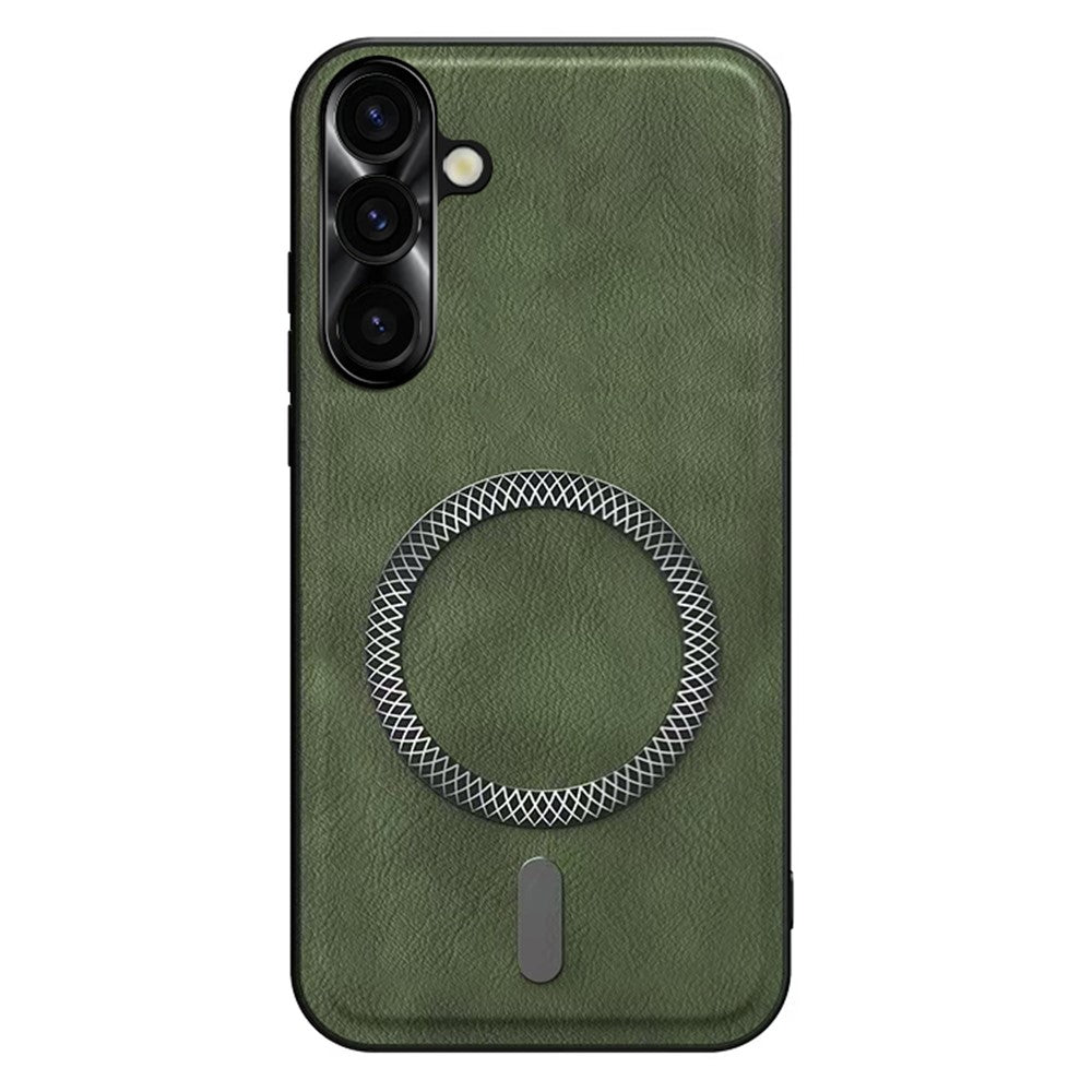 For Samsung Galaxy S26 FE Case PU TPU PC Phone Back Cover with Metal Lens Frame