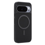 For Google Pixel 11 Pro Case Side-pasted Carbon Fiber Texture PU TPU Phone Cover With Metal Magnetic Ring