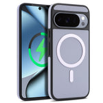 For Google Pixel 11 Pro Case Side-pasted Carbon Fiber Texture PU TPU Phone Cover With Metal Magnetic Ring
