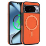 For Google Pixel 11 Pro Case Side-pasted Carbon Fiber Texture PU TPU Phone Cover With Metal Magnetic Ring