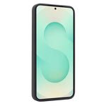 Samsung Galaxy S25+ skal Sidoklistrad kolfiberstruktur PU TPU mobilskal med magnetisk metallring