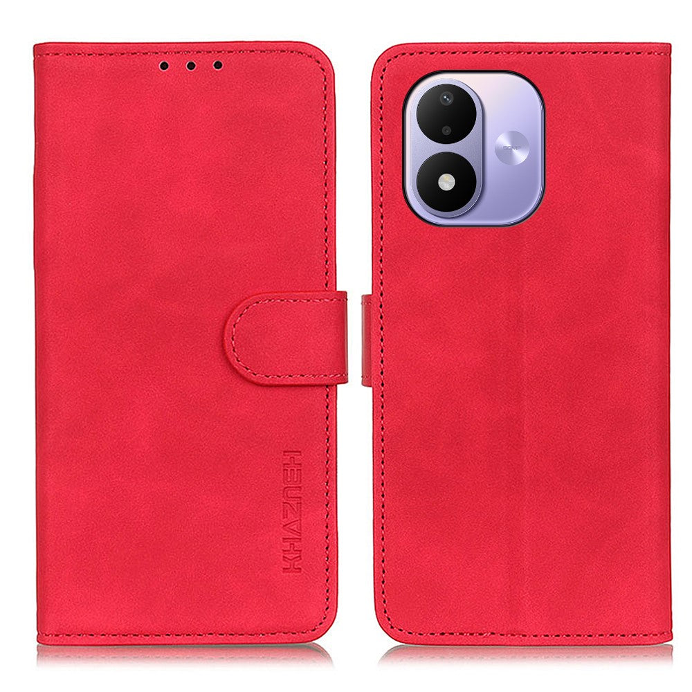 KHAZNEH for Xiaomi Redmi Note 17 4G (Global) / Note 17 5G (Global) / Note 17 (India / China) 5G Case PU Leather Retro Texture Phone Cover