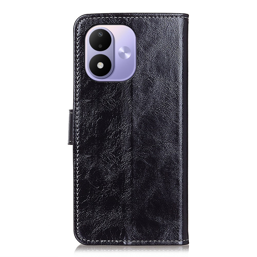 For Xiaomi Redmi Note 17 4G (Global) / Note 17 5G (Global) / Note 17 (India / China) 5G Case Wallet Leather Phone Cover Crazy Horse Texture