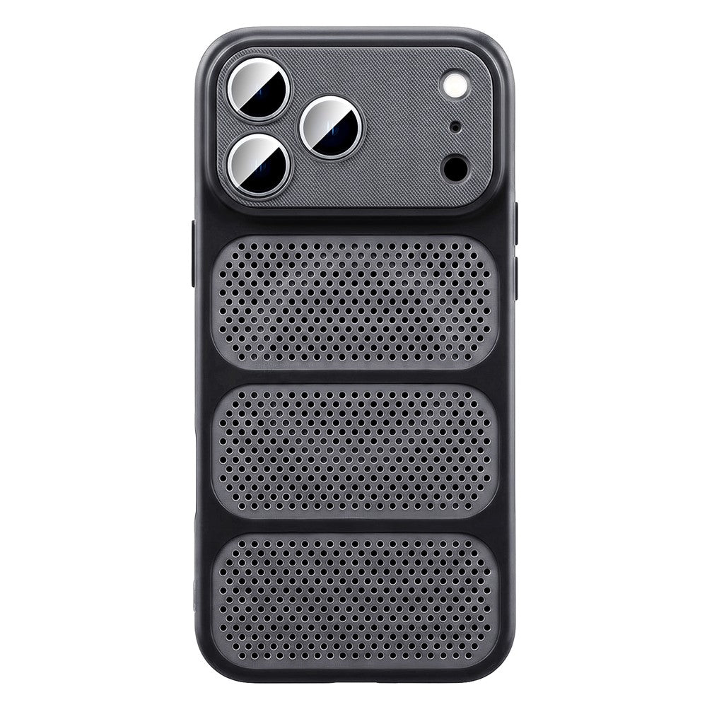 iPhone 18 Pro Max / 17 Pro Max-skal kompatibelt med MagSafe trippelventilerat kylande PC+TPU-mobilskal