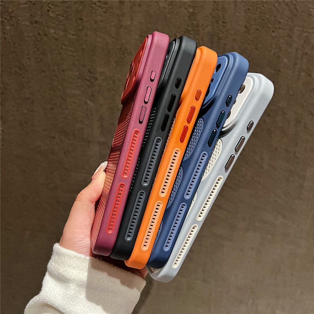 Til iPhone 18 Pro Max / 17 Pro Max Cover Kompatibel med MagSafe Triple Vented Cooling PC+TPU Telefoncover