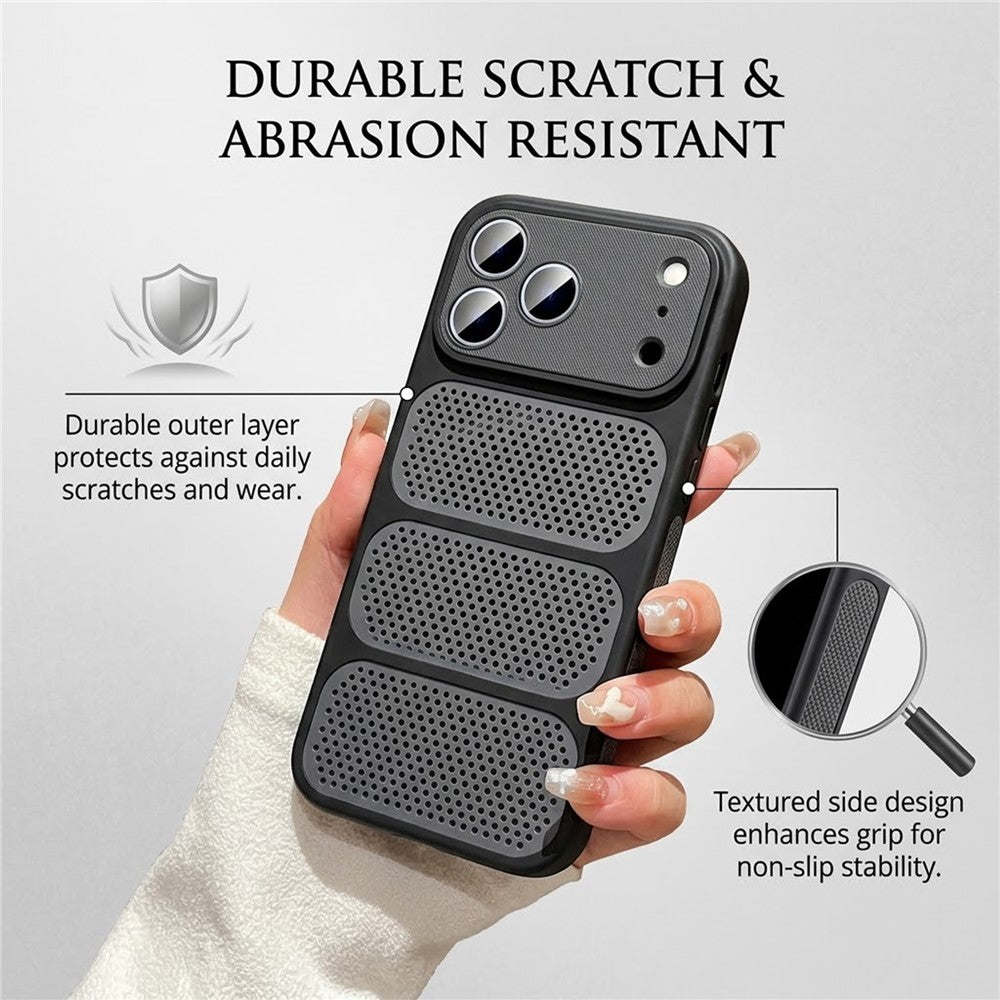 Til iPhone 18 Pro Max / 17 Pro Max Cover Kompatibel med MagSafe Triple Vented Cooling PC+TPU Telefoncover