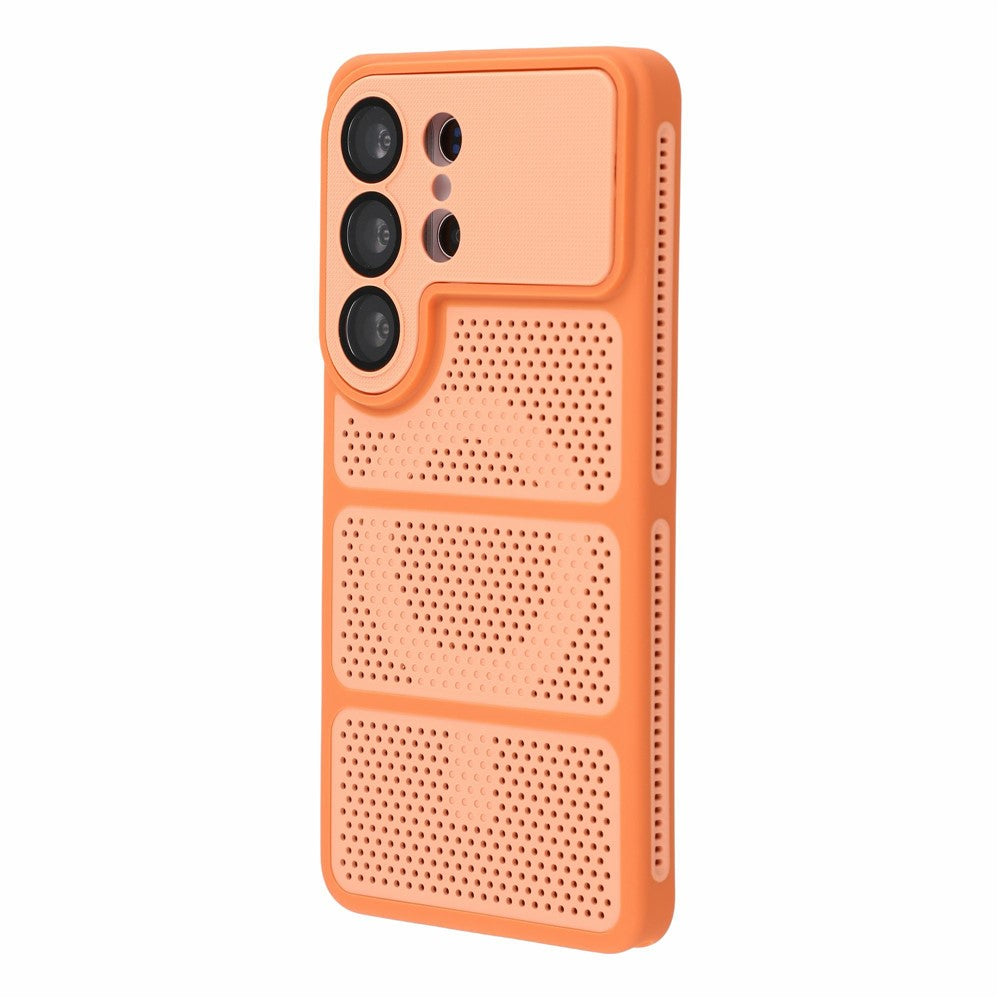For Samsung Galaxy S24 Ultra Magnetic Case Three-Zone Cooling PC + TPU Scratch Resistant Phone Cover