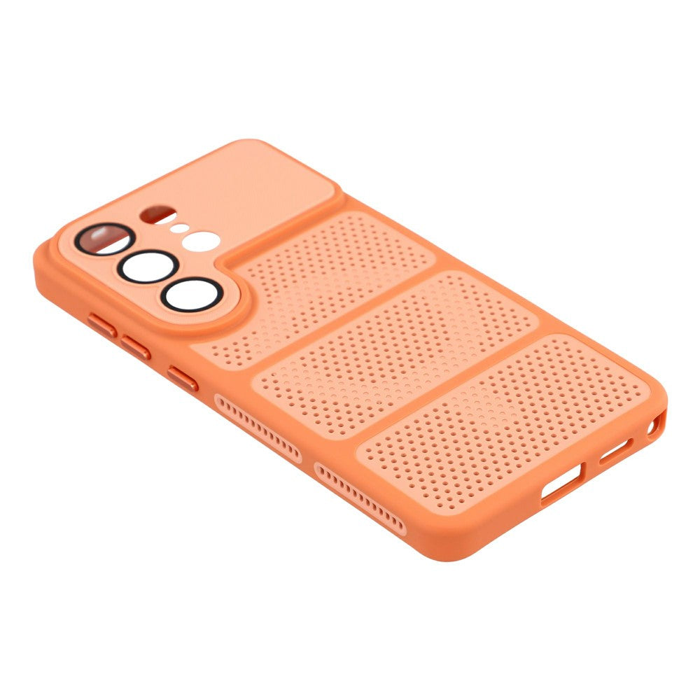 For Samsung Galaxy S24 Ultra Magnetic Case Three-Zone Cooling PC + TPU Scratch Resistant Phone Cover