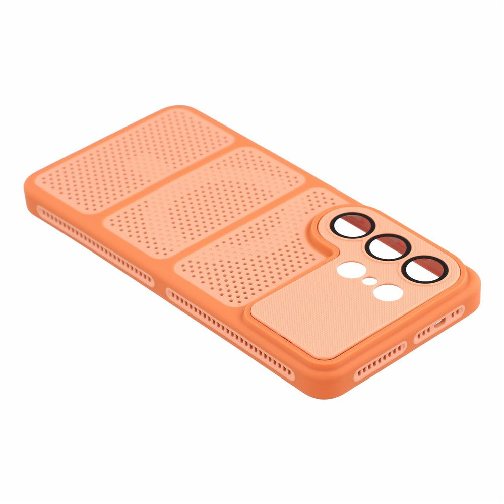 For Samsung Galaxy S24 Ultra Magnetic Case Three-Zone Cooling PC + TPU Scratch Resistant Phone Cover