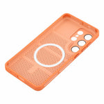 For Samsung Galaxy S24 Ultra Magnetic Case Three-Zone Cooling PC + TPU Scratch Resistant Phone Cover