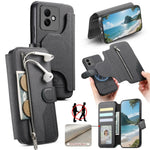 For Honor X60 GT 5G Magnetic Case RFID Blocking Detachable Wallet Stand Cloth Texture Leather Phone Cover