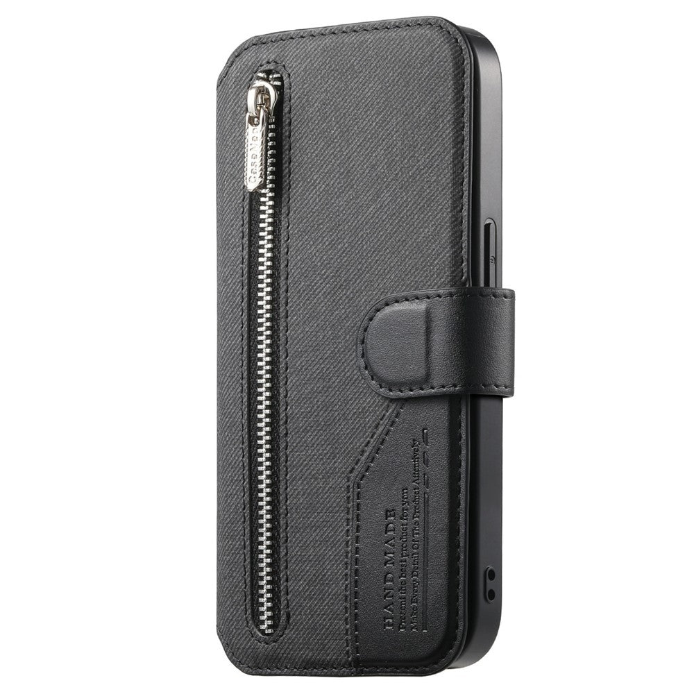 For Honor X60 GT 5G Magnetic Case RFID Blocking Detachable Wallet Stand Cloth Texture Leather Phone Cover