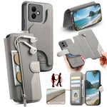 For Honor X60 GT 5G Magnetic Case RFID Blocking Detachable Wallet Stand Cloth Texture Leather Phone Cover