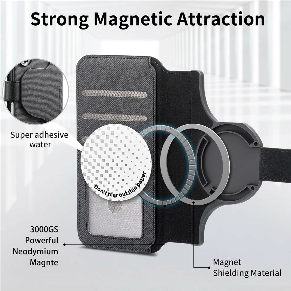 For Xiaomi 17 Pro Max Magnetic Case RFID Blocking Detachable Wallet Stand Cloth Texture Leather Phone Cover