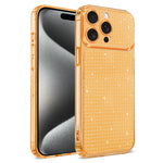 Til iPhone 16 Pro Max TPU Cover Diamanttekstur Glitter Stødsikkert Telefoncover med Airbaghjørne