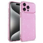 Til iPhone 16 Pro Max TPU Cover Diamanttekstur Glitter Stødsikkert Telefoncover med Airbaghjørne