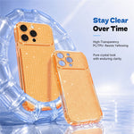 For iPhone 16 Pro TPU Case Diamond Texture Glitter Shockproof Phone Cover with Airbag Corner