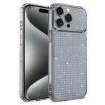 For iPhone 16 Pro TPU Case Diamond Texture Glitter Shockproof Phone Cover with Airbag Corner