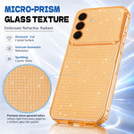 TPU-cover til Samsung Galaxy A18 5G / A17 5G / A17 4G / A26 5G / F17 5G / M17 5G med diamanttekstur, glitter og stødsikker beskyttelse med airbag-hjørner
